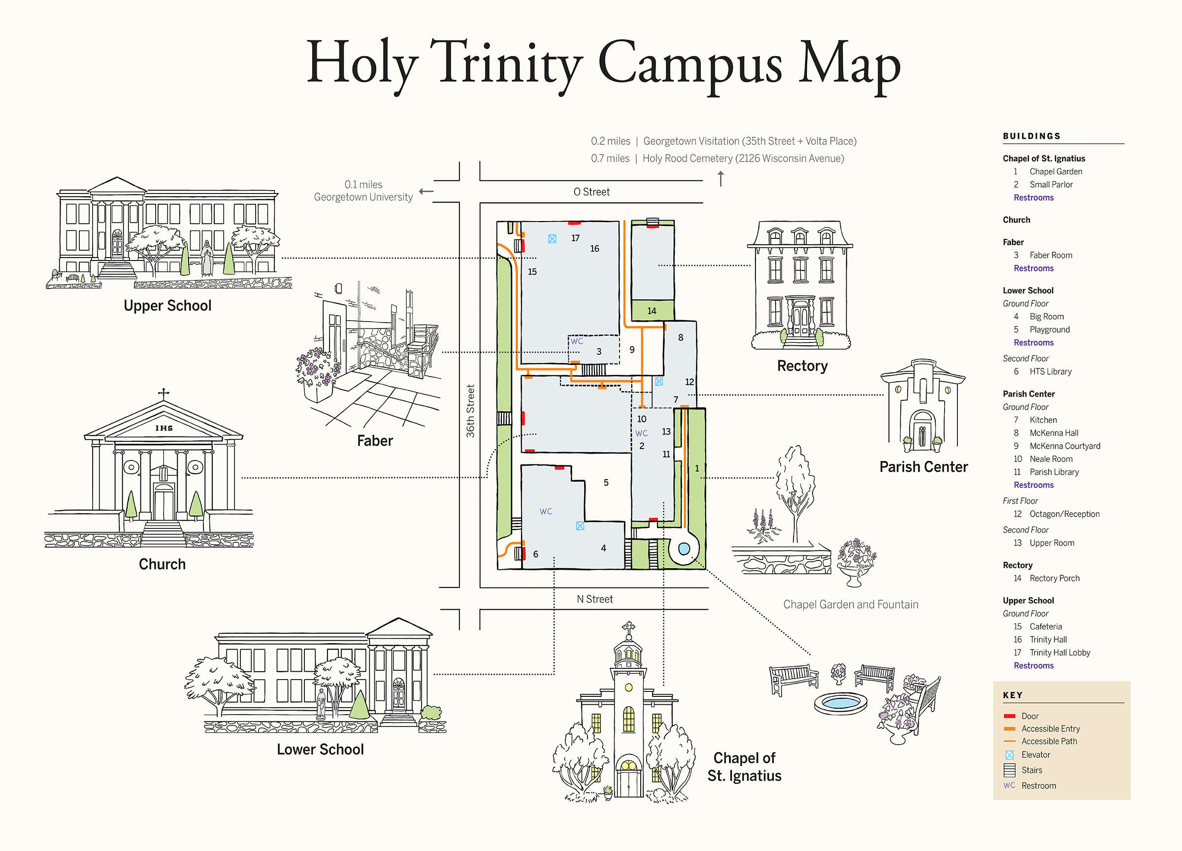 Holy Trinity Campus Map