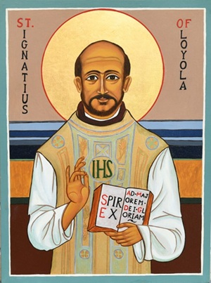 An image of an icon of St. Ignatius